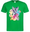Мужская футболка Ponies Зеленый фото