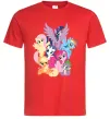 Мужская футболка Ponies Красный фото