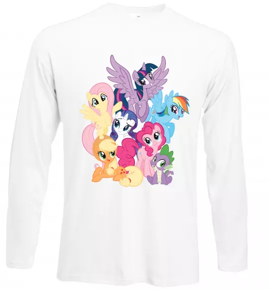 Лонгслив Ponies Белый фото
