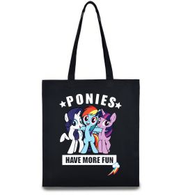 Эко-сумка Ponies have more fun