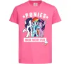 Дитяча футболка Ponies have more fun Яскраво-рожевий фото