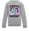 Детский Свитшот Ponies have more fun Серый меланж фото