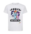 Дитяча футболка Ponies have more fun Білий фото