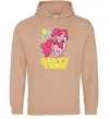 Чоловіча толстовка (худі) Party time pony Пісочний фото