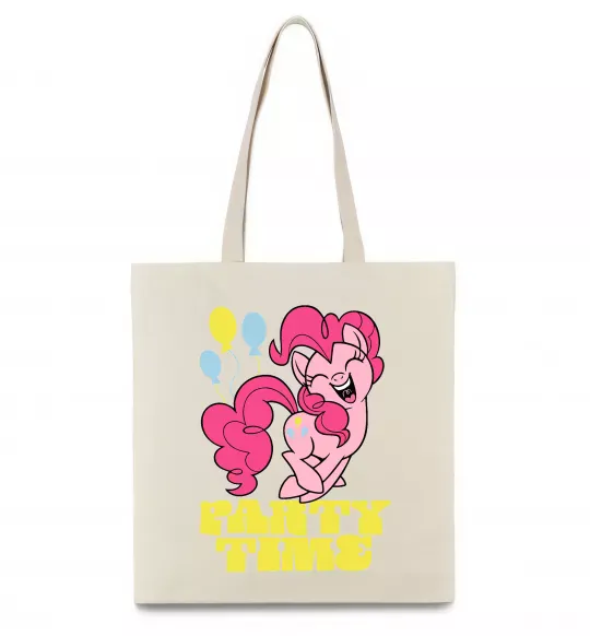 Еко-сумка Party time pony Бежевий фото