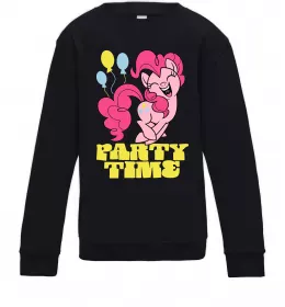 Дитячий світшот Party time pony Чорний фото