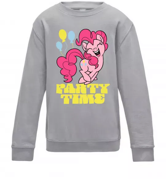 Детский Свитшот Party time pony Серый меланж фото