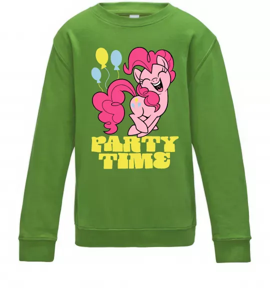Детский Свитшот Party time pony Лаймовый фото