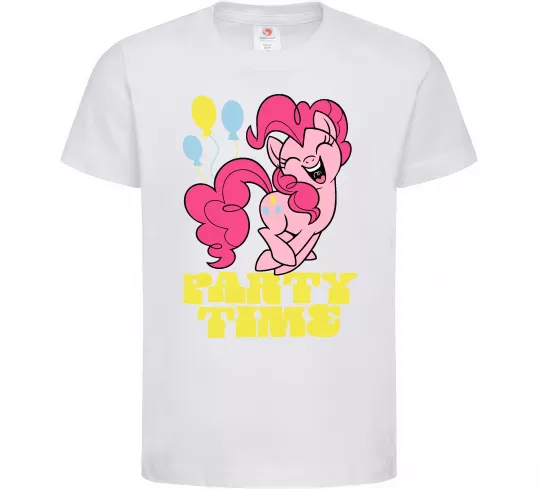 Детская футболка Party time pony Белый фото