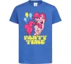 Детская футболка Party time pony Ярко-синий фото