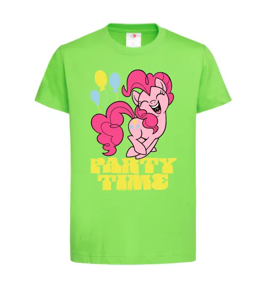 Детская футболка Party time pony Лаймовый фото