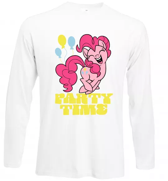 Лонгслив Party time pony Белый фото