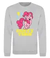 Свитшот Party time pony Серый меланж фото