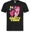 Чоловіча футболка Party time pony Чорний фото