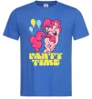 Чоловіча футболка Party time pony Яскраво-синій фото