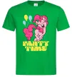 Чоловіча футболка Party time pony Зелений фото
