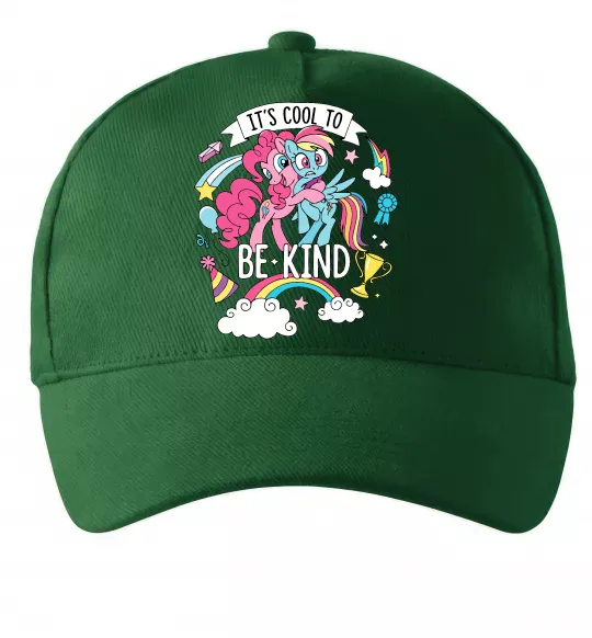 Кепка Cool to be kind Темно-зеленый фото
