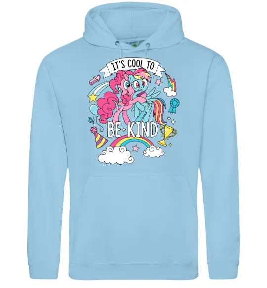 Мужская толстовка (худи) Cool to be kind Голубой фото