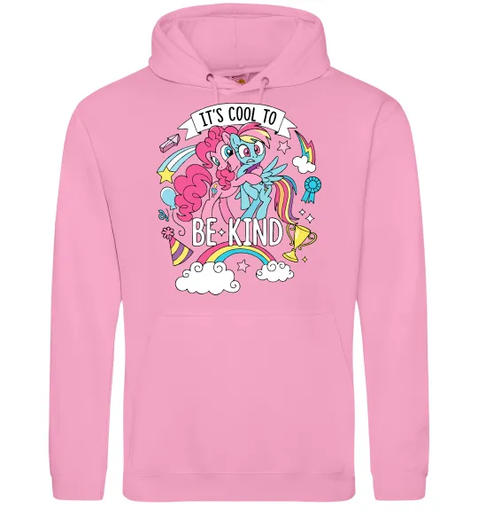 Женская толстовка (худи) Cool to be kind Розовый фото
