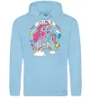 Женская толстовка (худи) Cool to be kind Голубой фото
