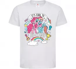 Детская футболка Cool to be kind Белый фото
