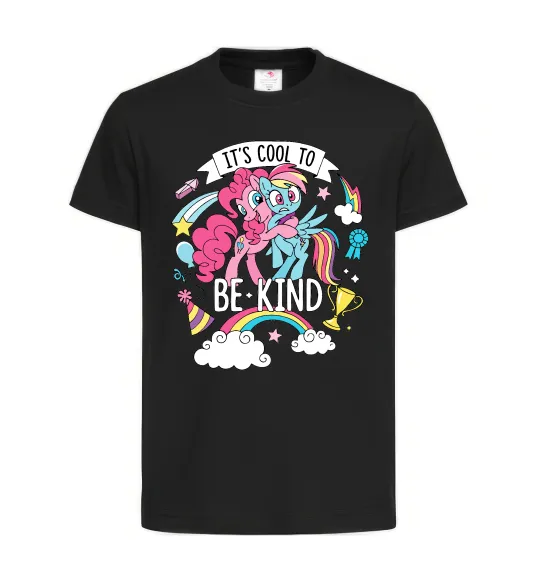 Детская футболка Cool to be kind Черный фото