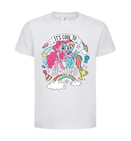 Детская футболка Cool to be kind Белый фото