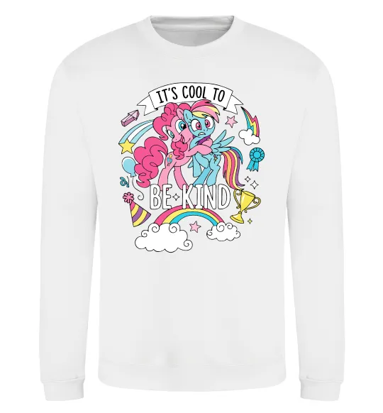 Свитшот Cool to be kind Белый фото