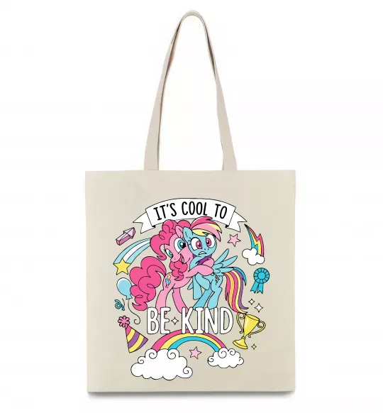 Эко-сумка Cool to be kind Бежевый фото