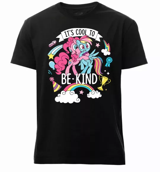 Мужская премиум футболка Cool to be kind Черный фото