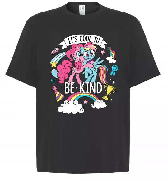 Футболка Оверсайз Cool to be kind Черный фото