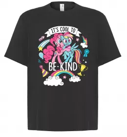 Футболка Оверсайз Cool to be kind Черный фото