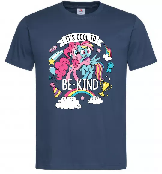 Мужская футболка Cool to be kind Темно-синий фото