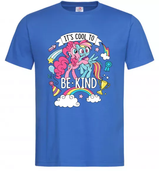 Мужская футболка Cool to be kind Ярко-синий фото