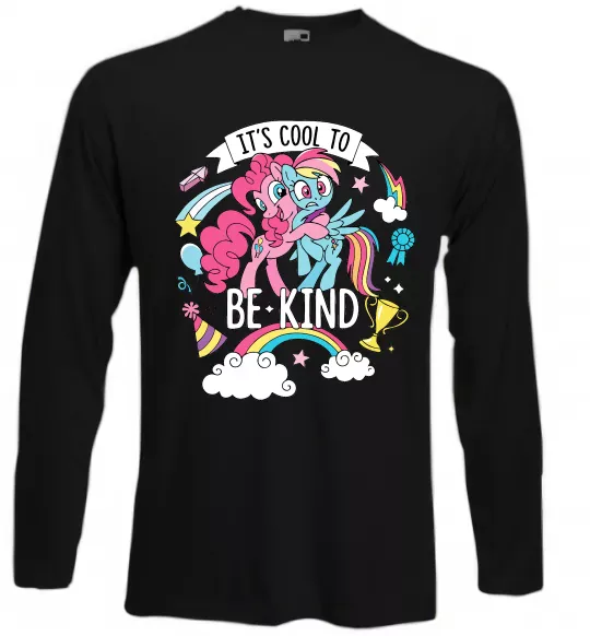 Лонгслів Cool to be kind Чорний фото