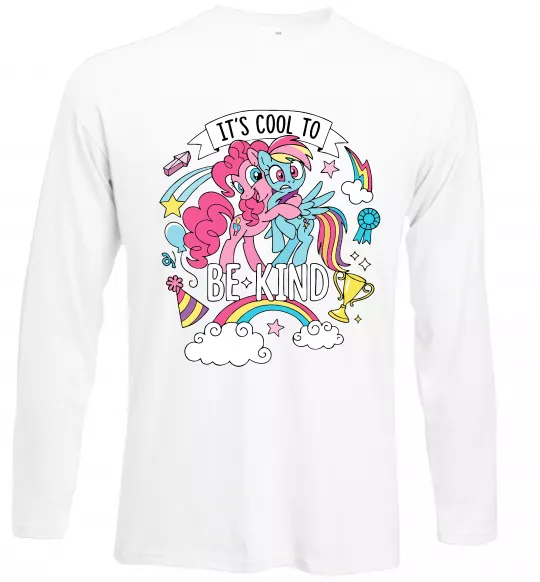 Лонгслів Cool to be kind Білий фото