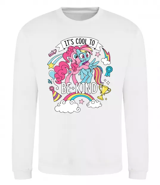 Свитшот Cool to be kind Белый фото
