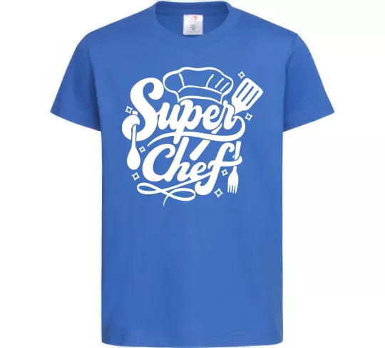 Дитяча футболка Супер Шеф Яскраво-синій фото