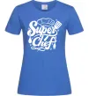 Жіноча футболка Супер Шеф Яскраво-синій фото