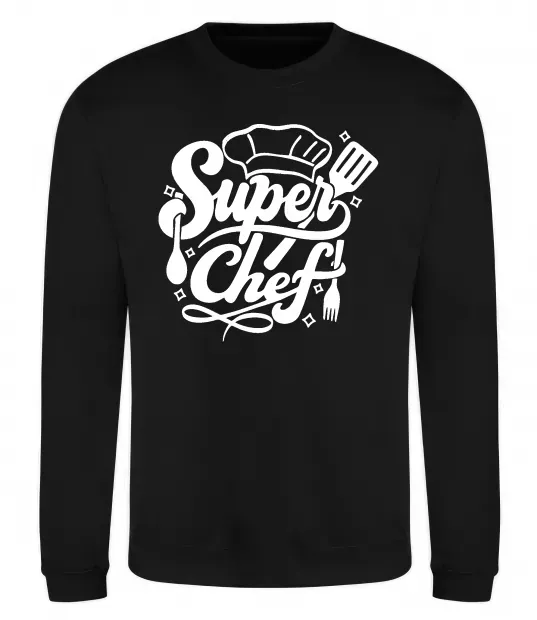 Світшот Супер Шеф Чорний фото
