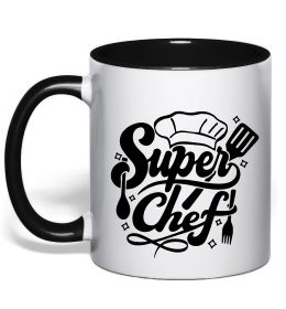Чашка з кольоровою ручкою Супер Шеф