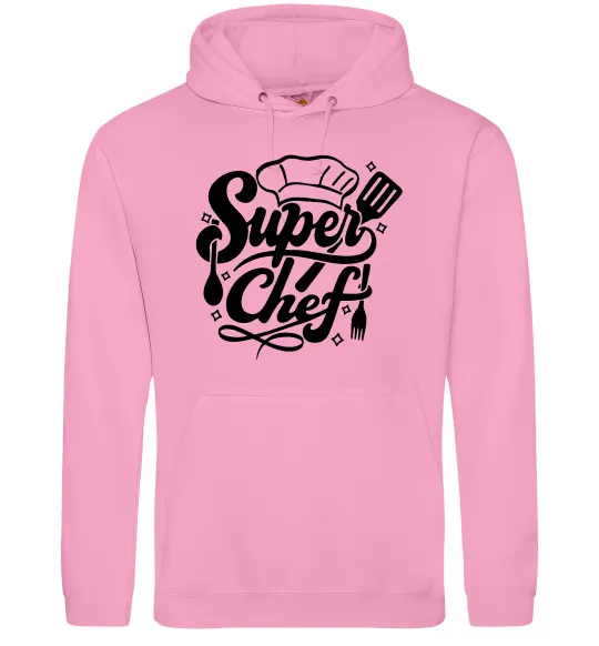 Чоловіча толстовка (худі) Супер Шеф Рожевий фото