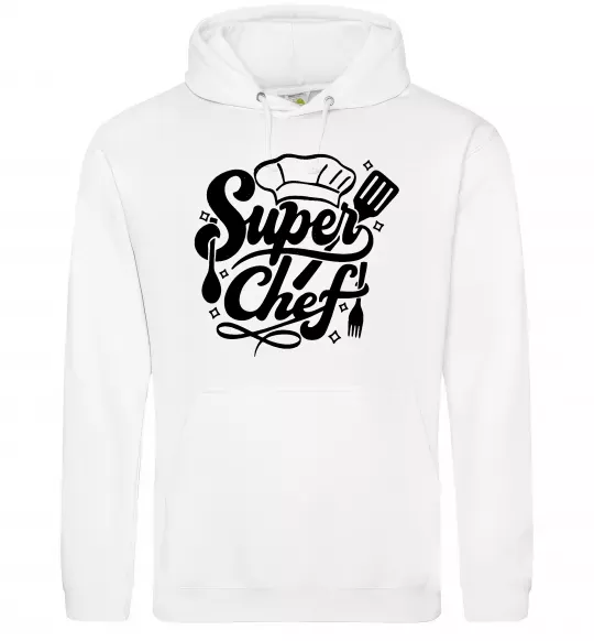 Женская толстовка (худи) Супер Шеф Белый фото