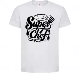 Детская футболка Супер Шеф Белый фото