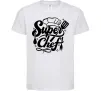 Дитяча футболка Супер Шеф Білий фото