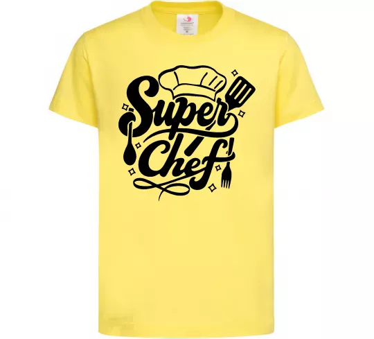 Дитяча футболка Супер Шеф Лимонний фото