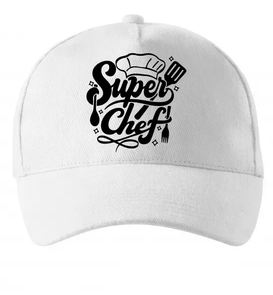 Кепка Супер Шеф Білий фото