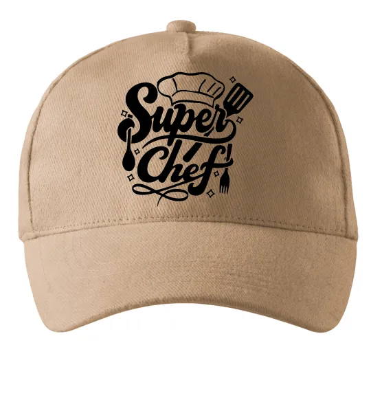 Кепка Супер Шеф Пісочний фото