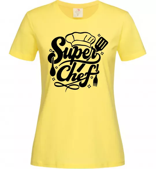 Жіноча футболка Супер Шеф Лимонний фото
