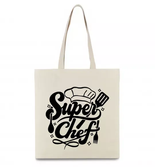 Эко-сумка Супер Шеф Бежевый фото